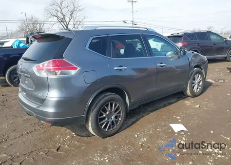 2015 Nissan Rogue Sv from USA, damaged, VIN KNMAT2MT0FP500154